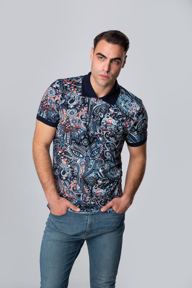 Тениска с яка "Bamboo" 06-46