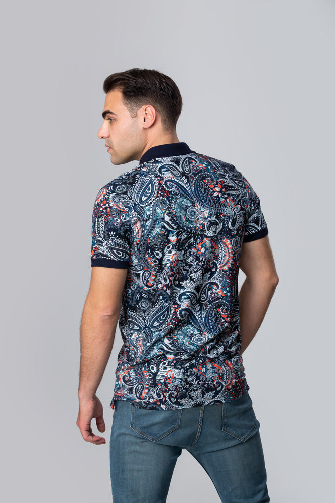 Тениска с яка "Bamboo" 06-46