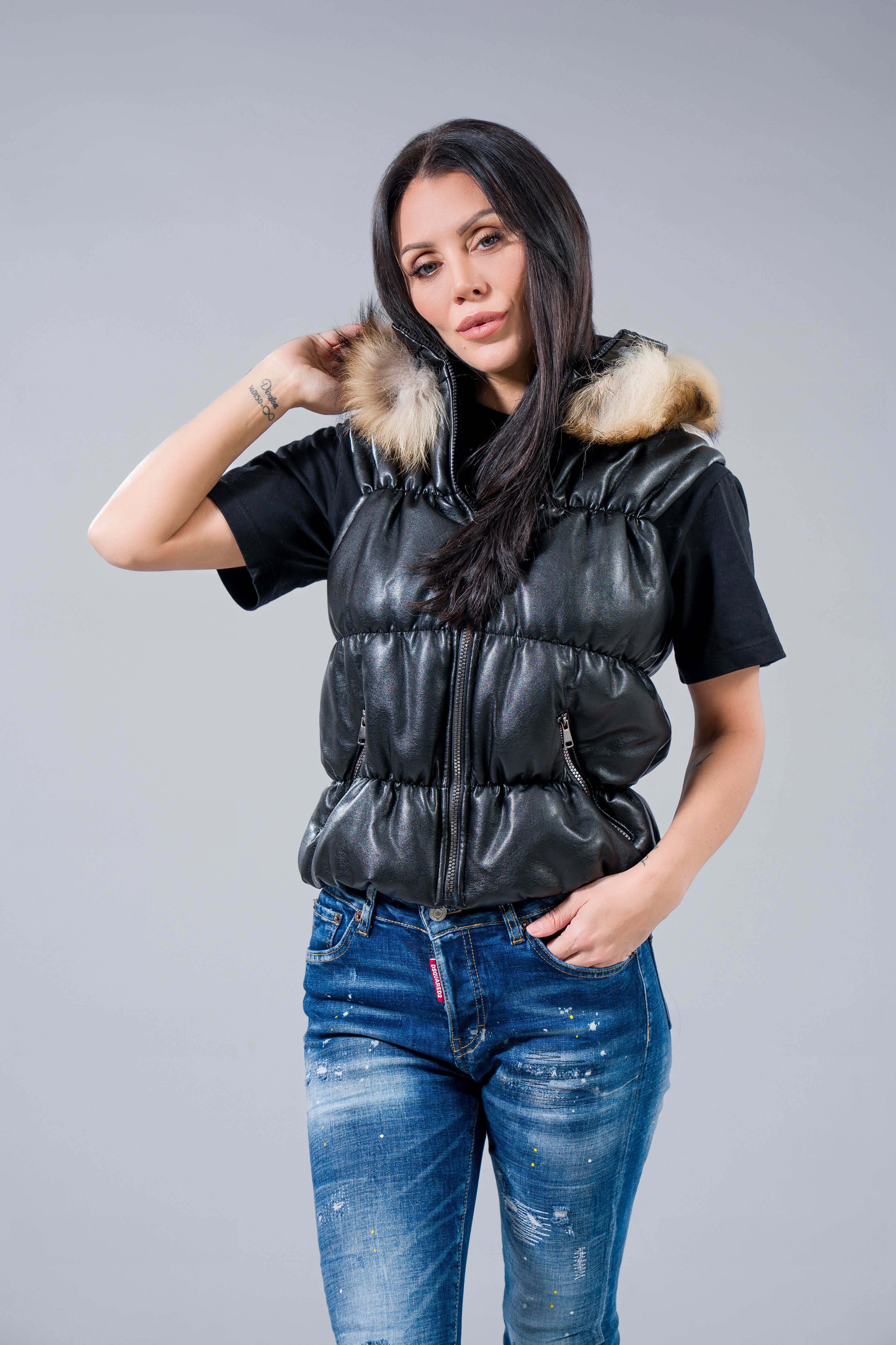 Къс кожен Eлече "Elastic""