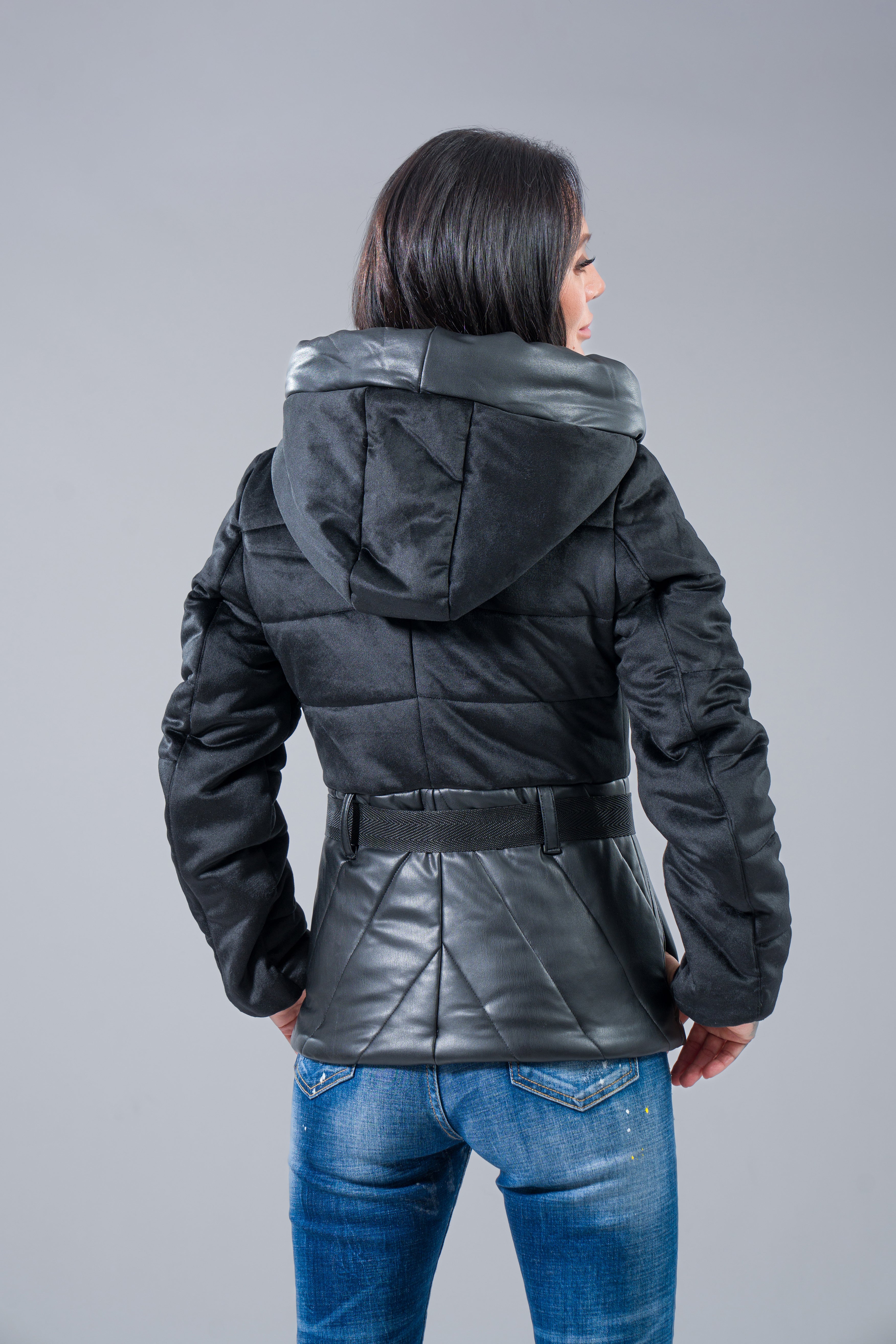 Яке късо Кожа /Велур "Leather & Suede