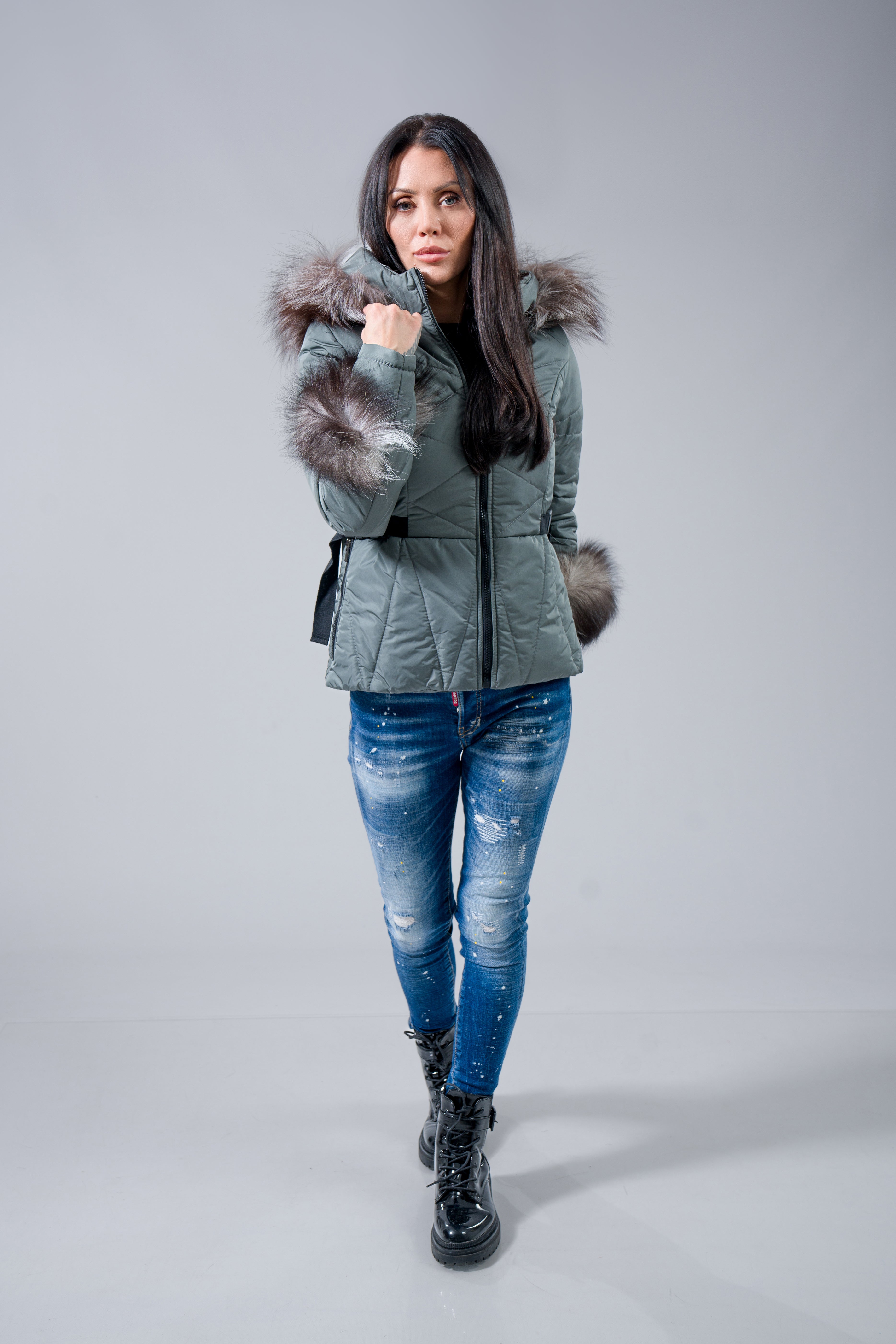 Яке с естествен косъм "Natural hair"