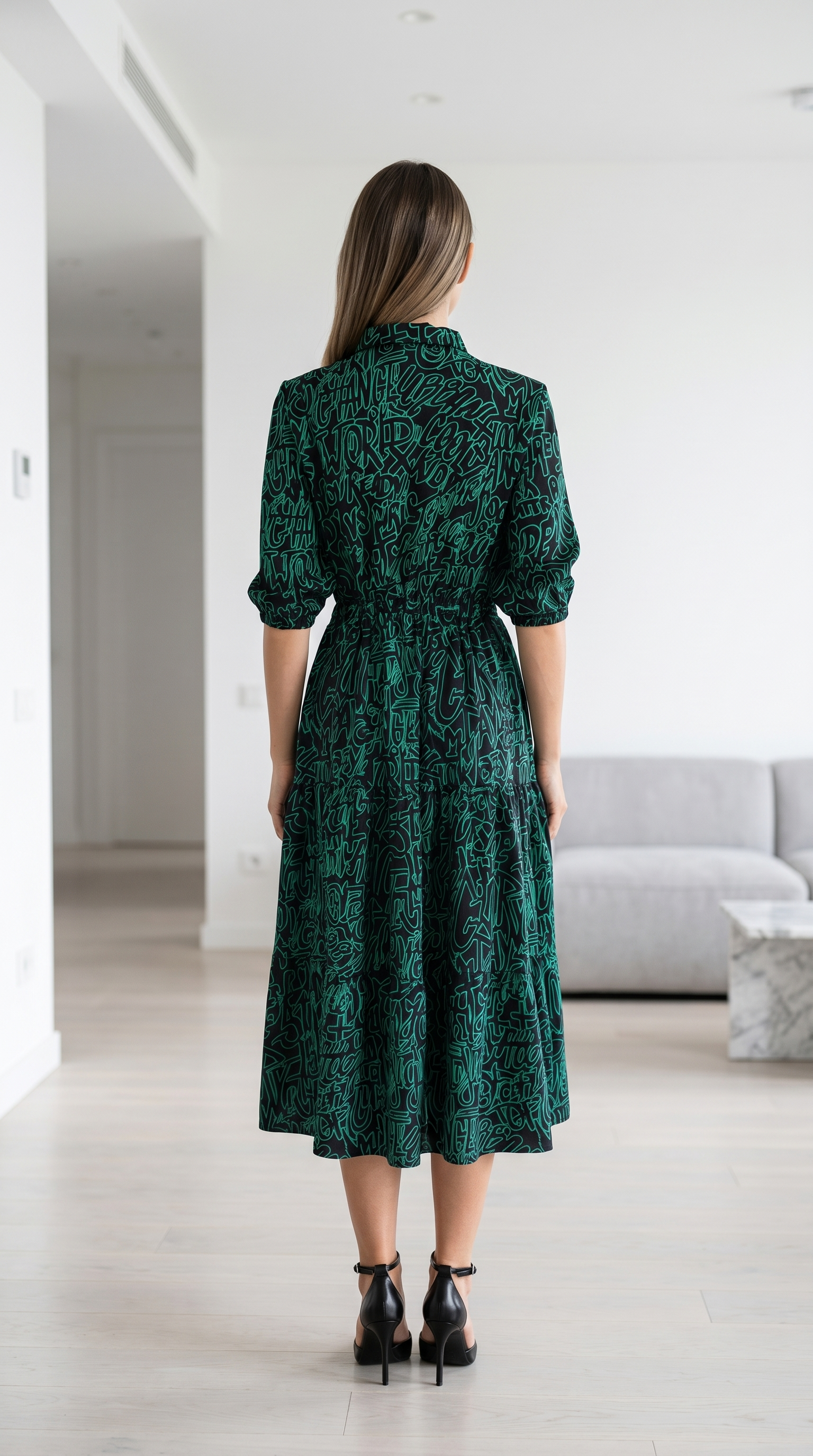 Дамска рокля Nazaro Green