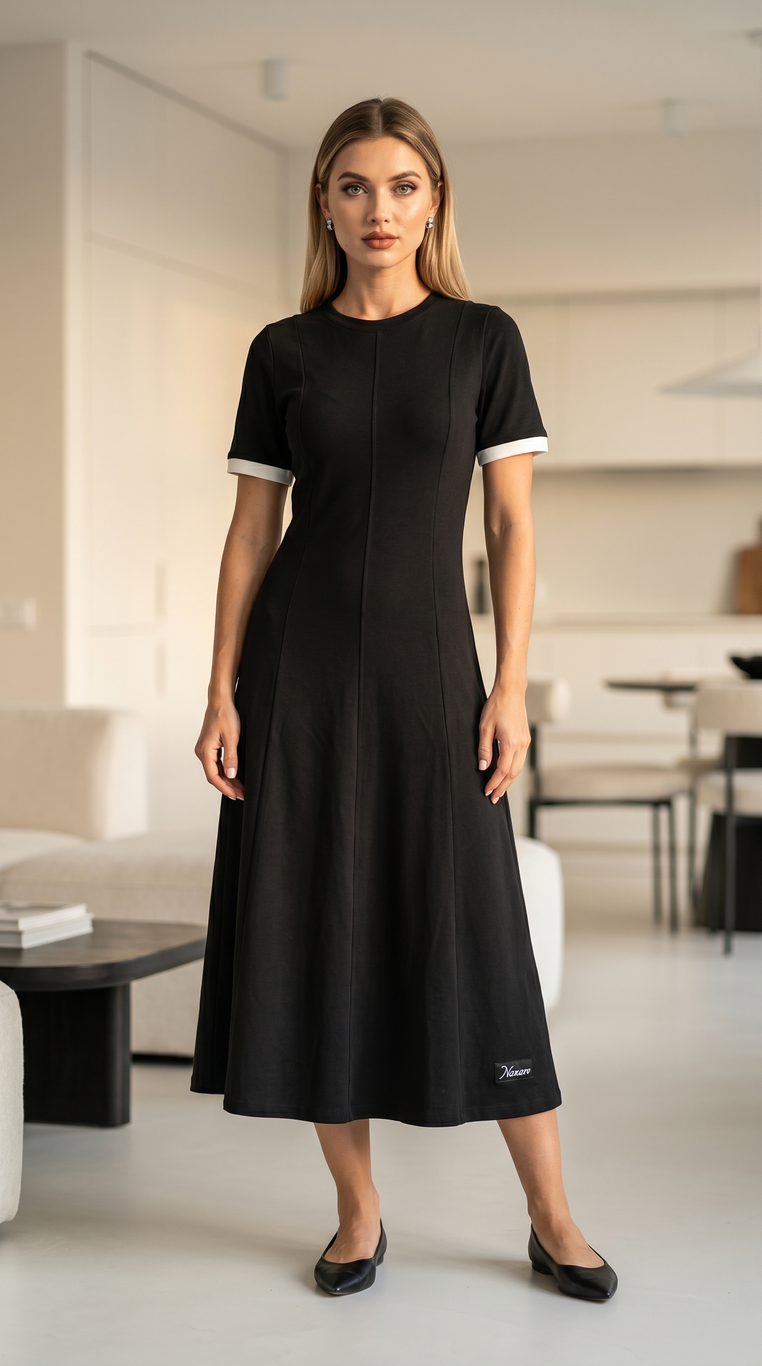 Дамска рокля Nazaro Black Long