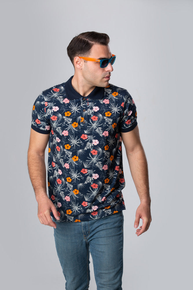 Тениска с яка "Bamboo" 01-46