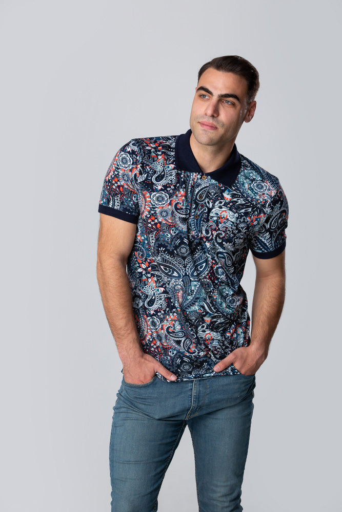 Тениска с яка  "Bamboo" 06-46