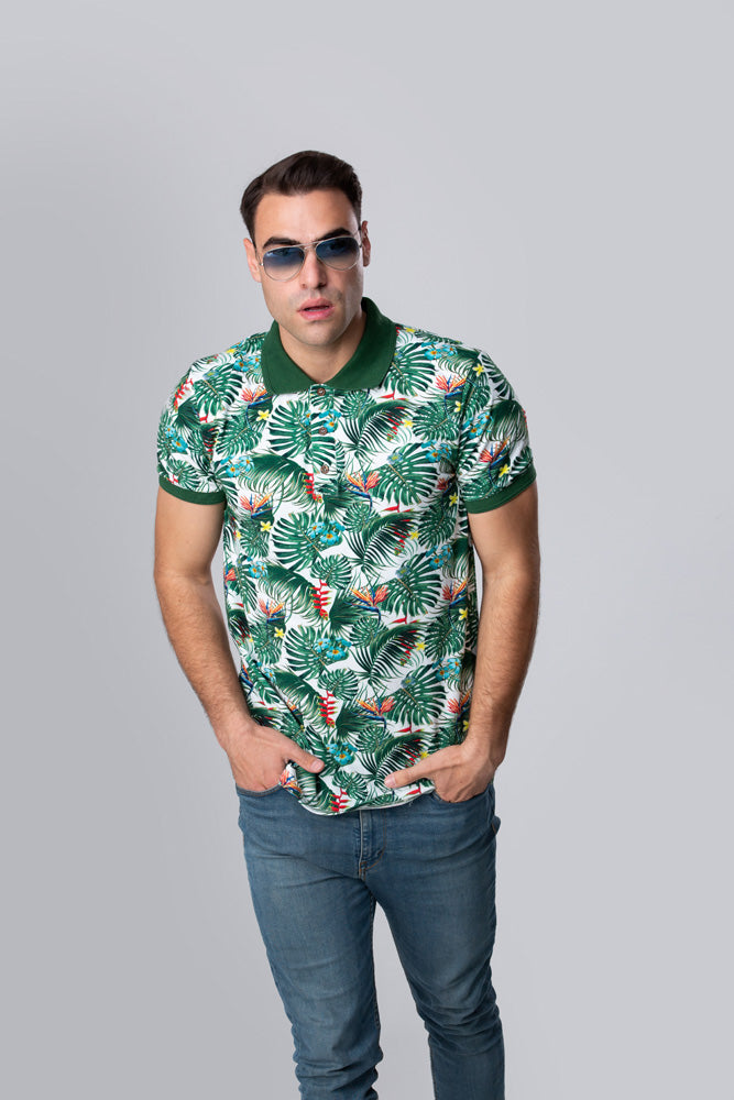 Тениска с яка  "Bamboo" 10-46