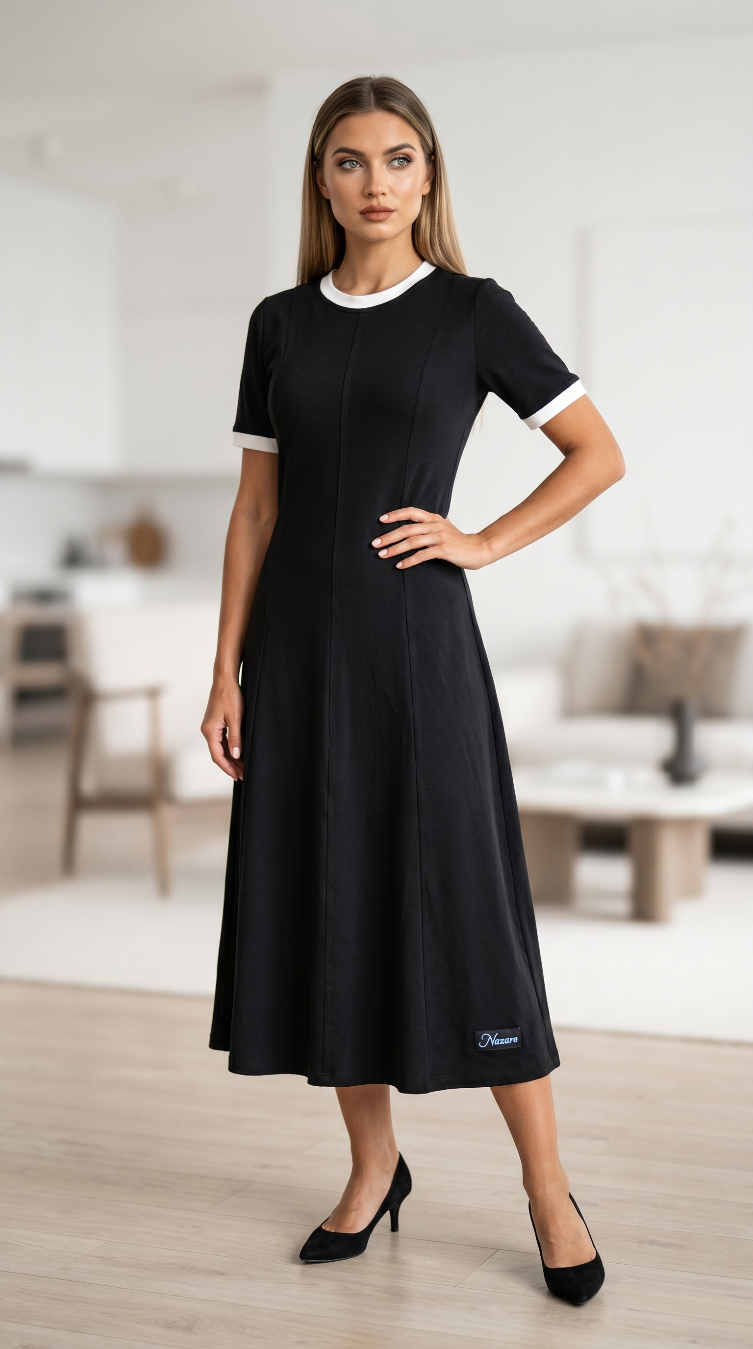 Дамска рокля Nazaro Black Long